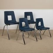 Emma + Oliver Navy Student Stack School Chair - 12-inch